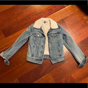 Sherpa Lined Jean Jacket